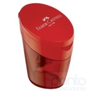 Apontador com Depósito Elipse Vermelho - Faber-Castell