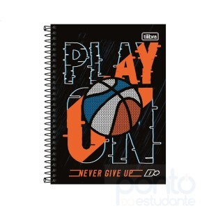 Caderno Tilibra Espiral Capa Dura 1/4 D+ Masc 96 fl