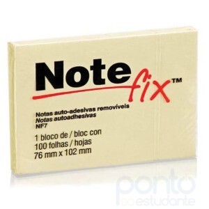 Bloco Notefix 657 Amarelo 76mmx102mm 100fls