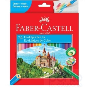 Lápis de Cor Faber Castell 24 cores