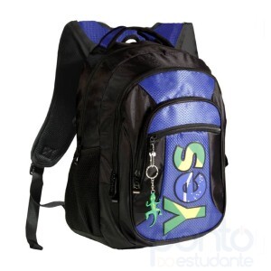Mochila Yes MC1416 PTAZ C/ Bolso Frontal e 4 Divisões