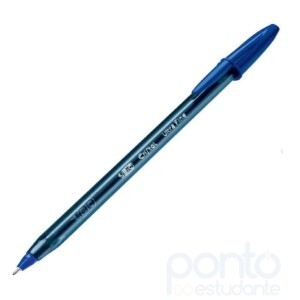 Caneta Bic Esferográfica Ponta Ultra Fine 0.7mm Azul