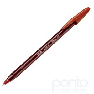 Caneta Bic Esferográfica Ponta Ultra Fine 0.7mm Vermelha