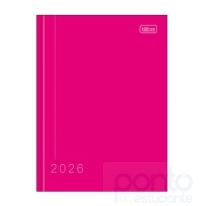 Agenda 2026 Costurada Diária Pepper Rosa - Tilibra