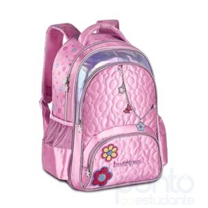 Mochila Clio Sweet Queen Com Berloques Rosa SQ24592J