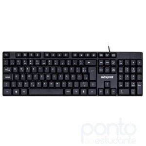 Teclado Maxprint OfficeEasy com fio USB 2.0
