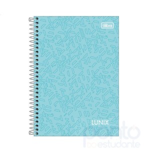 Caderno Espiral Colegial C/D 10 Matérias 160 Folhas Lunix - Tilibra