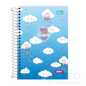 Agenda Tilibra Espiral Diária 11,7 x 16,4 cm Pepper Feminina 2027 