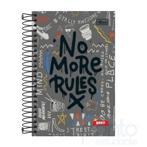 Agenda Tilibra Espiral Diária 11,7 x 16,4 cm Pepper Masculina 2027