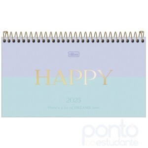 Agenda 2026 Bolso Semanal Happy Tilibra