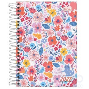 Agenda Tilibra Espiral Diária 11,7 x 16,4 cm D+ Feminina 2027 