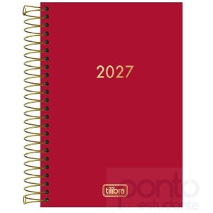 Agenda Executiva Espiral Diária 12,9 x 18,7 cm Napoli Cores 2027                                                                                      