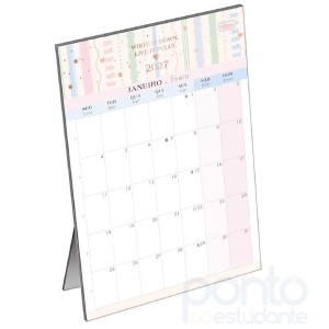 Calendário Tilibra Planner de Mesa 13,8 x 19 cm Soho 2027 